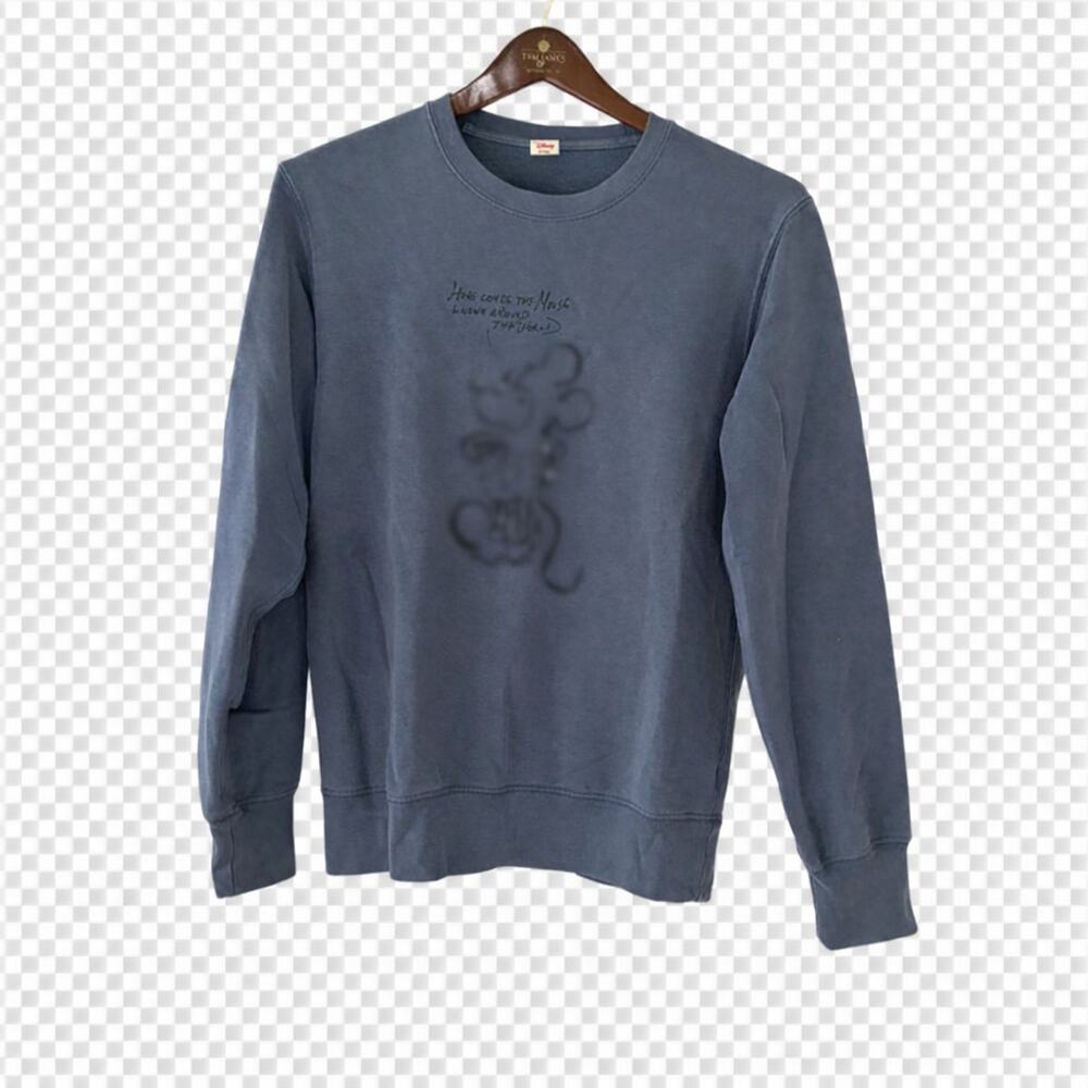 Disney Mickey Mouse Sweatshirt "Here Comes the Mouse Known Around the World" Med
